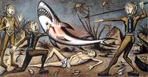 Vingt mille lieues sous les mers: Le combat avec le requin - Bernard Buffet