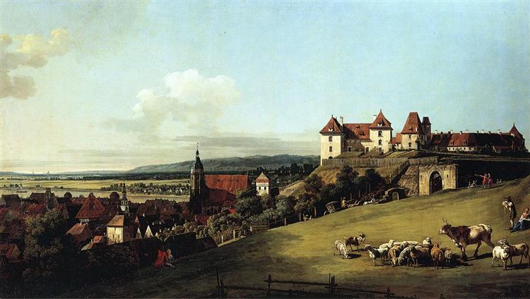 Fortress of Sonnenstein above Pirna, 1756 - Bernardo Bellotto