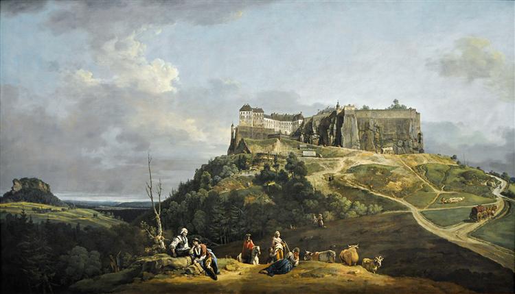 The Fortress of Konigstein, 1758 - Bernardo Bellotto