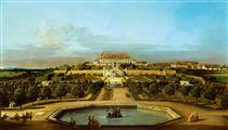 The Schloss Hof, Garden Side - Bernardo Bellotto