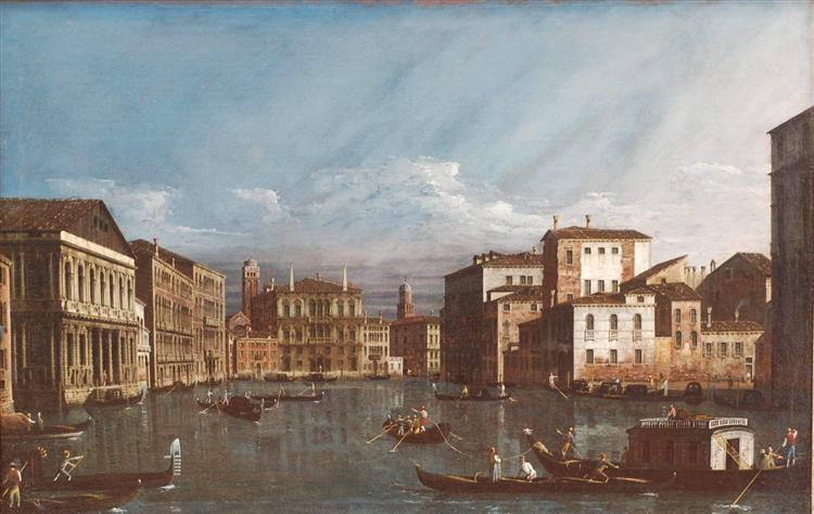 Canal Grande in Venedig, c.1738 - Bernardo Bellotto