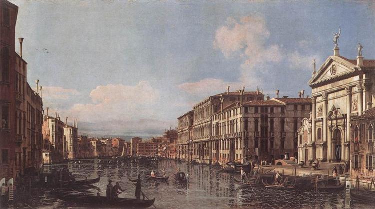 Blick auf den Canal Grande bei San Stae, 1738 - Bernardo Bellotto