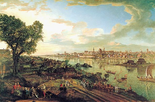 View of Warsaw from Praga, 1770 - Бернардо Беллотто