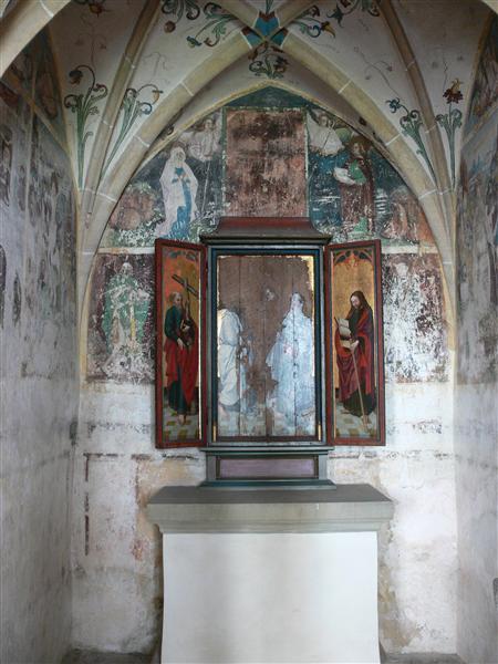 Triptych: Inner left Wing St. Philip, St. James the Great Right, 1480 - Бернхард Штрігель