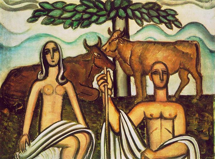Shepherd and his Lover, 1927 - Bertalan Por