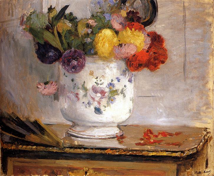 Dahlias, 1876 - Berthe Morisot