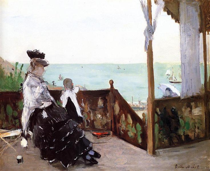 In a Villa at the Seaside, 1874 - Берта Моризо