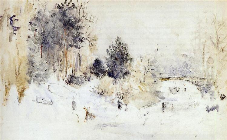 Snowy Landscape (aka Frost), 1880 - Берта Моризо
