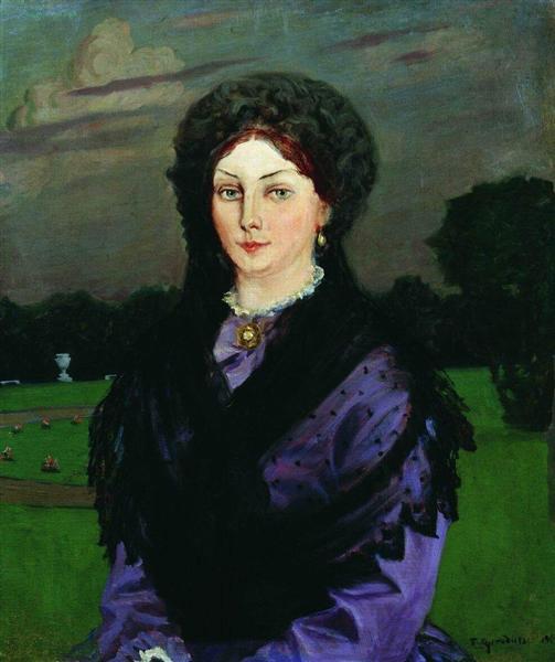 Женский портрет, 1904 - Борис Кустодиев