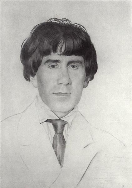 Portrait of I.S. Zolotarevsky, 1921 - Borís Kustódiev