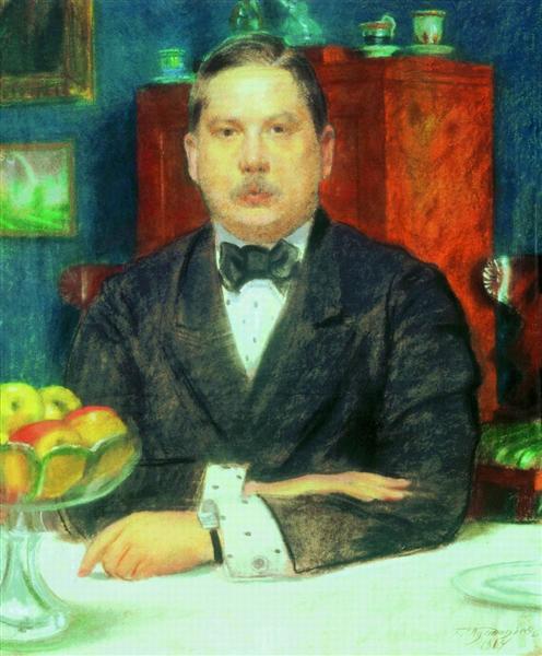 Portrait of Konstantin Somov, 1914 - Boris Kustodiev