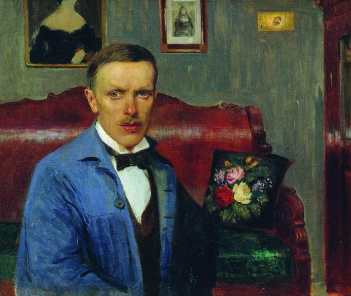 Portrait of L.P. Albrecht - Borís Kustódiev