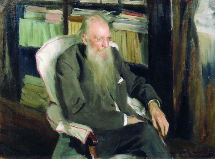 Portrait of the writer D.L. Mordovtsev, 1901 - Борис Кустодієв