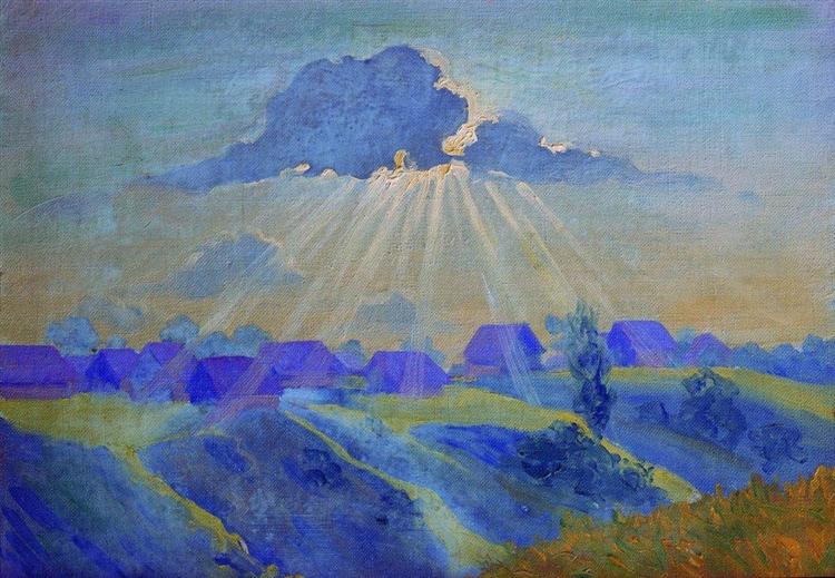 Sunset - Boris Kustodiev