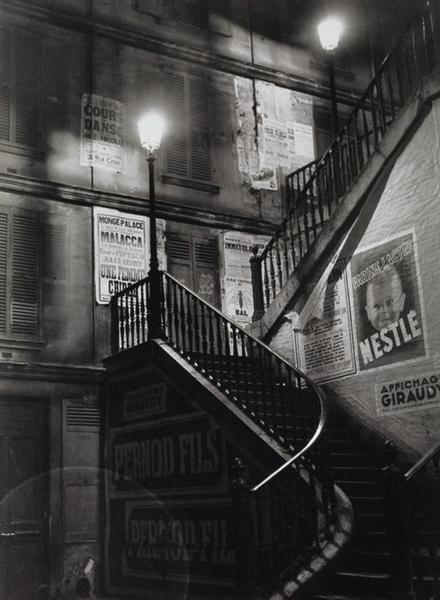 Staircase in the rue Rollin, 1934 - Brassai