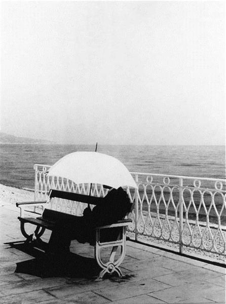 The Man With White Umbrella, 1934 - Brassai