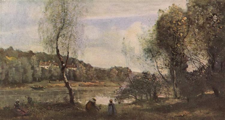 Pond of Ville d'Avray, 1873 - 柯洛