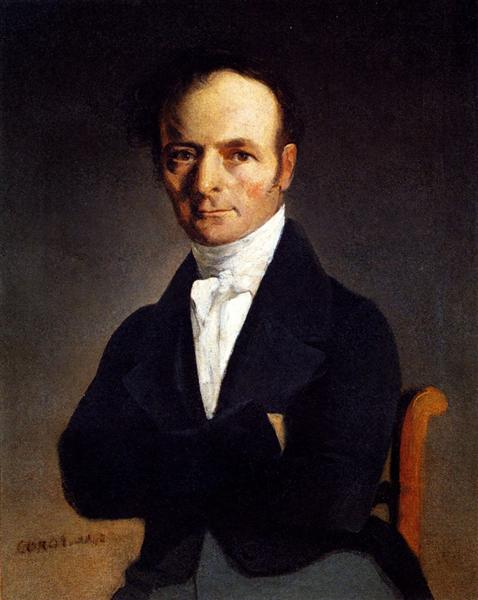 Portrait Of A Man - Jean-Baptiste Camille Corot