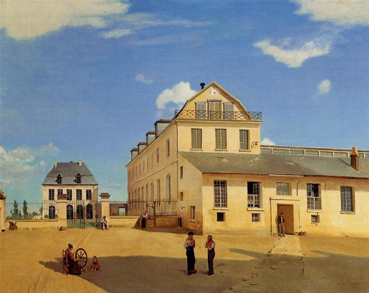 Суассон. Дома и завод мистера Анри, 1833 - Камиль Коро