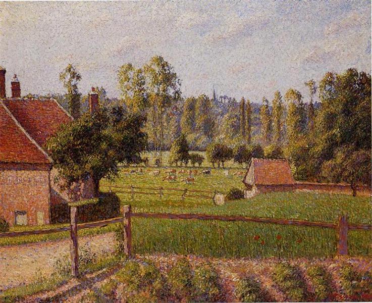 A Meadow in Eragny, 1889 - Камиль Писсарро