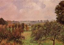 After the Rain, Autumn, Eragny - Camille Pissarro