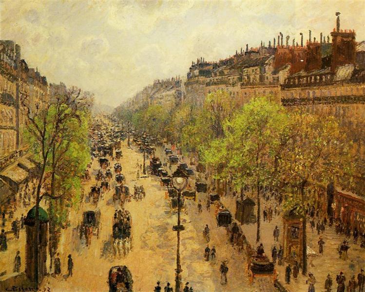 Boulevard Montmartre Spring, 1897 - Камиль Писсарро