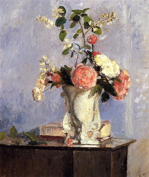Bouquet of Flowers, 1873 - 卡米耶·畢沙羅