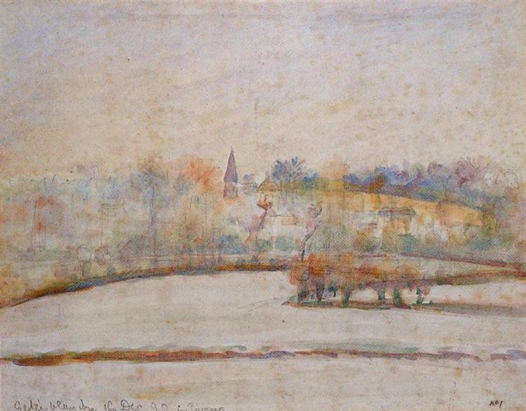Hoarfrost, 1890 - Camille Pissarro