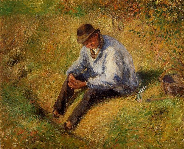 Pere Melon Resting, 1879 - Camille Pissarro