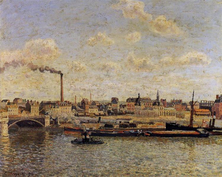 Rouen, Saint Sever, Afternoon, 1898 - Камиль Писсарро