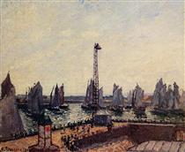 The Inner Port and Pilots Jetty, Havre - Camille Pissarro