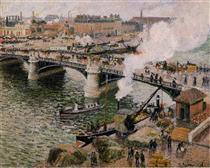 Le Pont Boieldieu à Rouen - Camille Pissarro