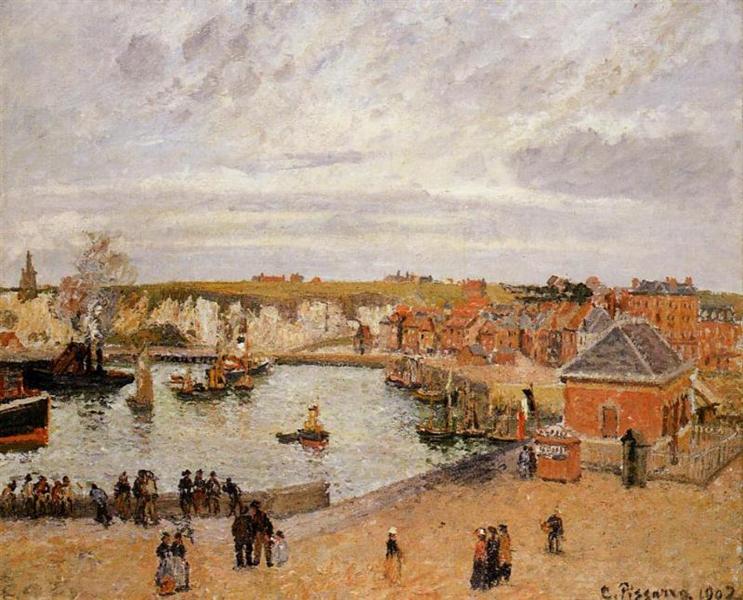 The Port of Dieppe, 1902 - Camille Pissarro