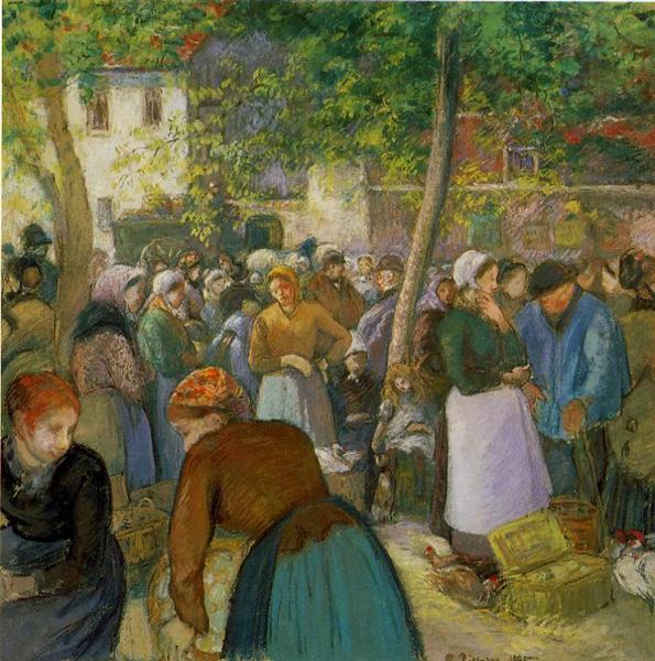 The Poultry Market, 1885 - Camille Pissarro