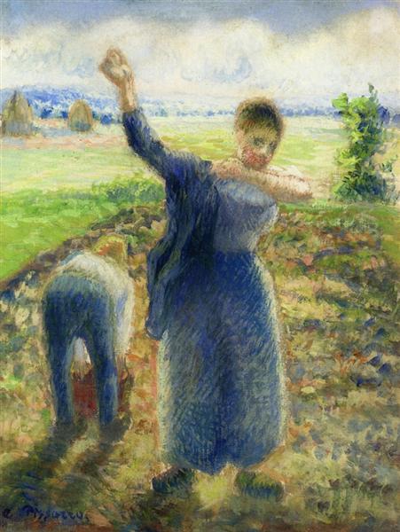 Workers in the Fields, c.1896 - c.1897 - Camille Pissarro