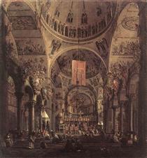 San Marco: the Interior - Каналетто