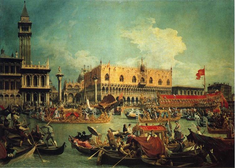 The Bucintoro by the Molo on Ascension Day, 1729 - 1730 - Canaletto