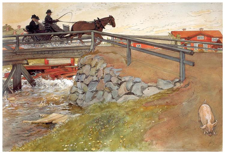 The bridge, 1896 - Карл Ларссон