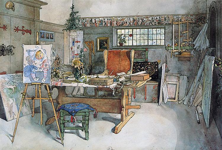 The Studio, 1895 - Carl Larsson