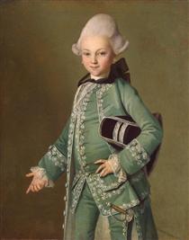 Retrato de Alexey Bobrinsky como Criança - Carl-Ludwig Johann Christineck