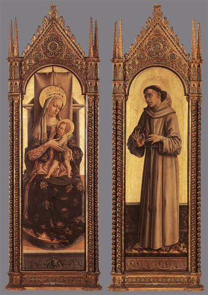 Madonna and Child, St Francis of Assisi, 1471 - 1472 - Карло Кривелли