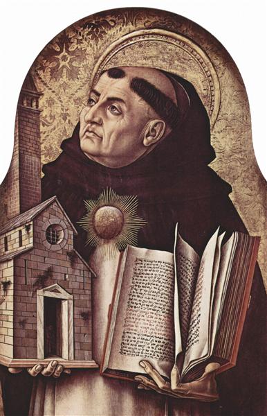 Saint Thomas Aquinas, 1476 - Карло Кривелли