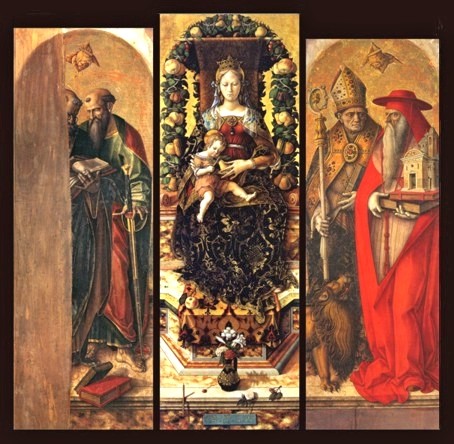 The central panels of the polyptych, 1490 - Карло Кривелли