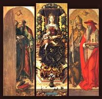 The central panels of the polyptych - Carlo Crivelli