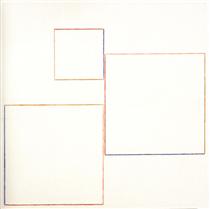 Hilos de Agua, Squares Within a Grid, 2 - Cesar Paternosto