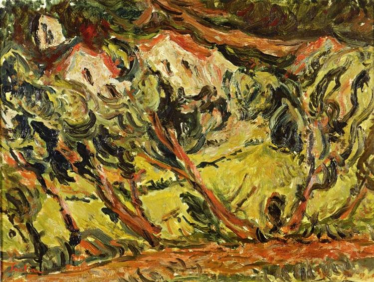 Ceret Landscape, c.1919 - c.1920 - Chaim Soutine - WikiArt.org