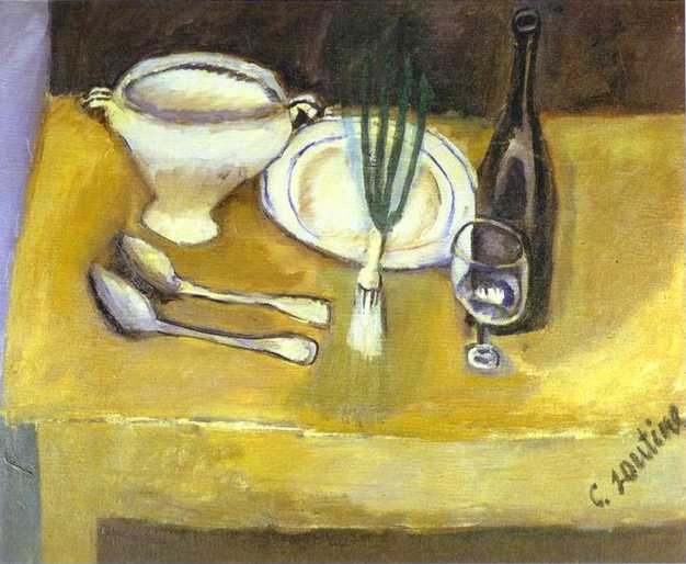 Still Life with Soup Tureen, c.1916 - 柴姆‧蘇丁