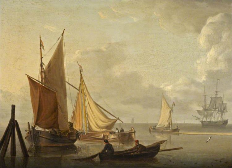 Shipping in a Calm - Charles Martin Powell