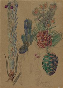 Pine Cones - Charles Rennie Mackintosh