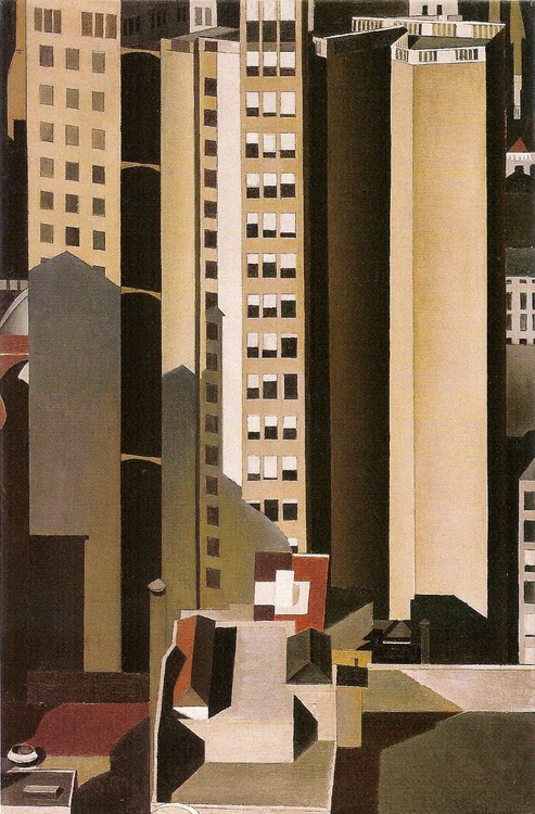 Skyscrapers, 1922 - Charles Sheeler - WikiArt.org